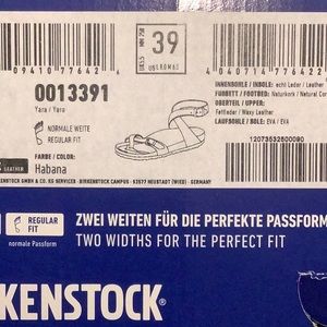 Birkenstock leatherYara sandals in Havana (new)
